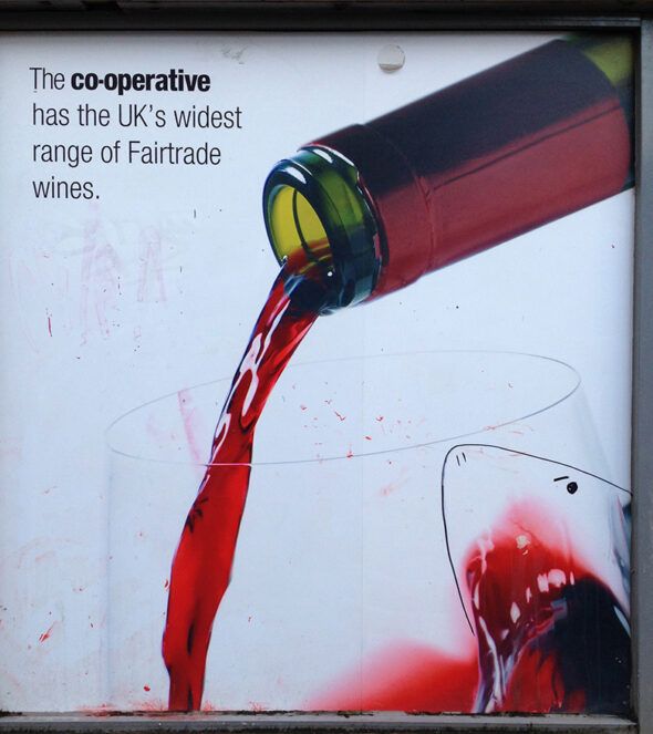 Shark Wine Glasgow gory graffiti