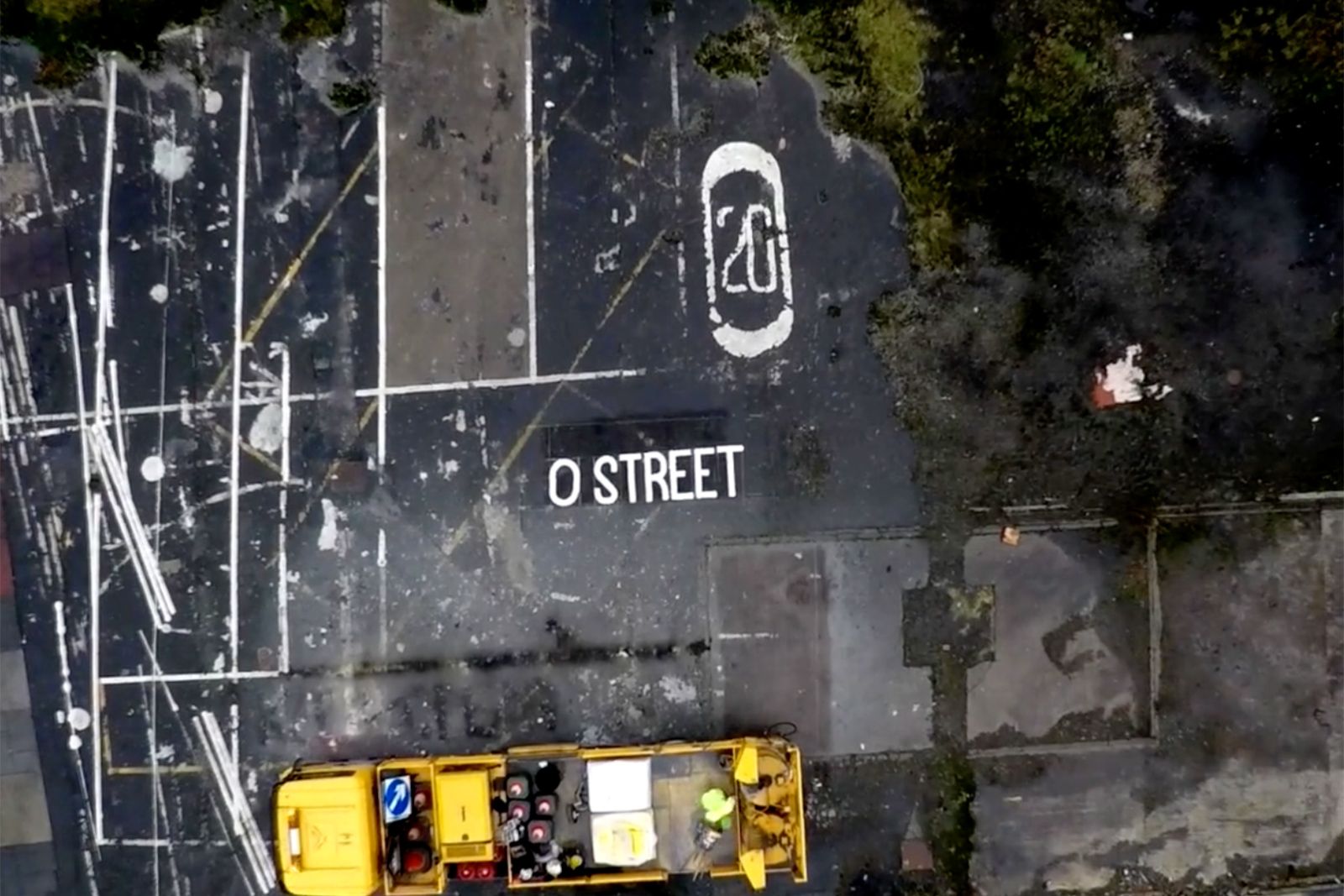 O Street road liners - making a font