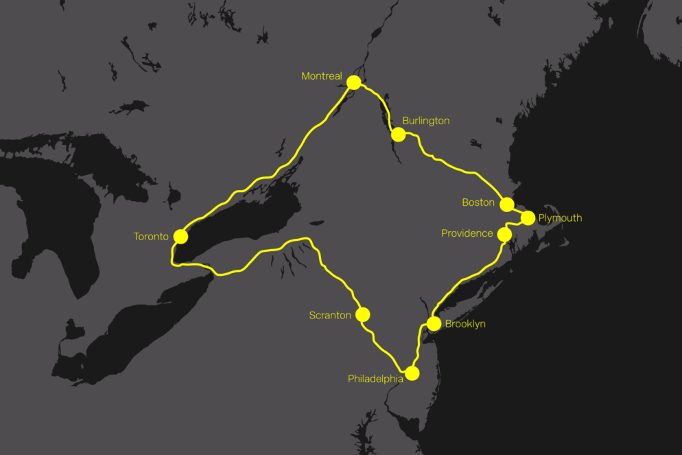 East America and Canada tour from O Street Designer, Jonny Mowat's trip.