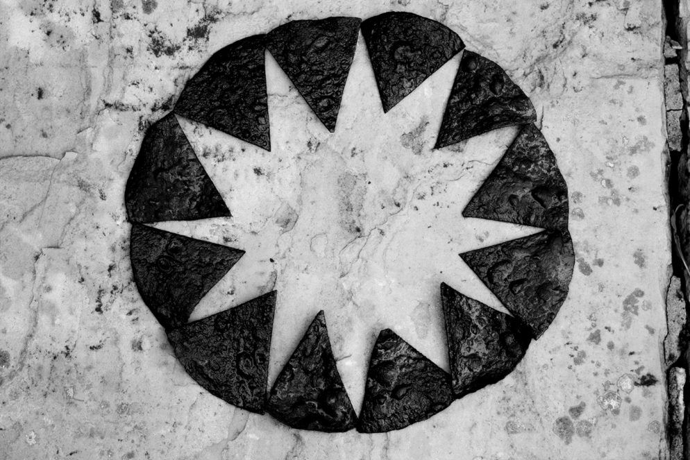Burnt tortilla chips in a circle creating a star - Inspiration on the annual O Street Design studio fishing trip.
