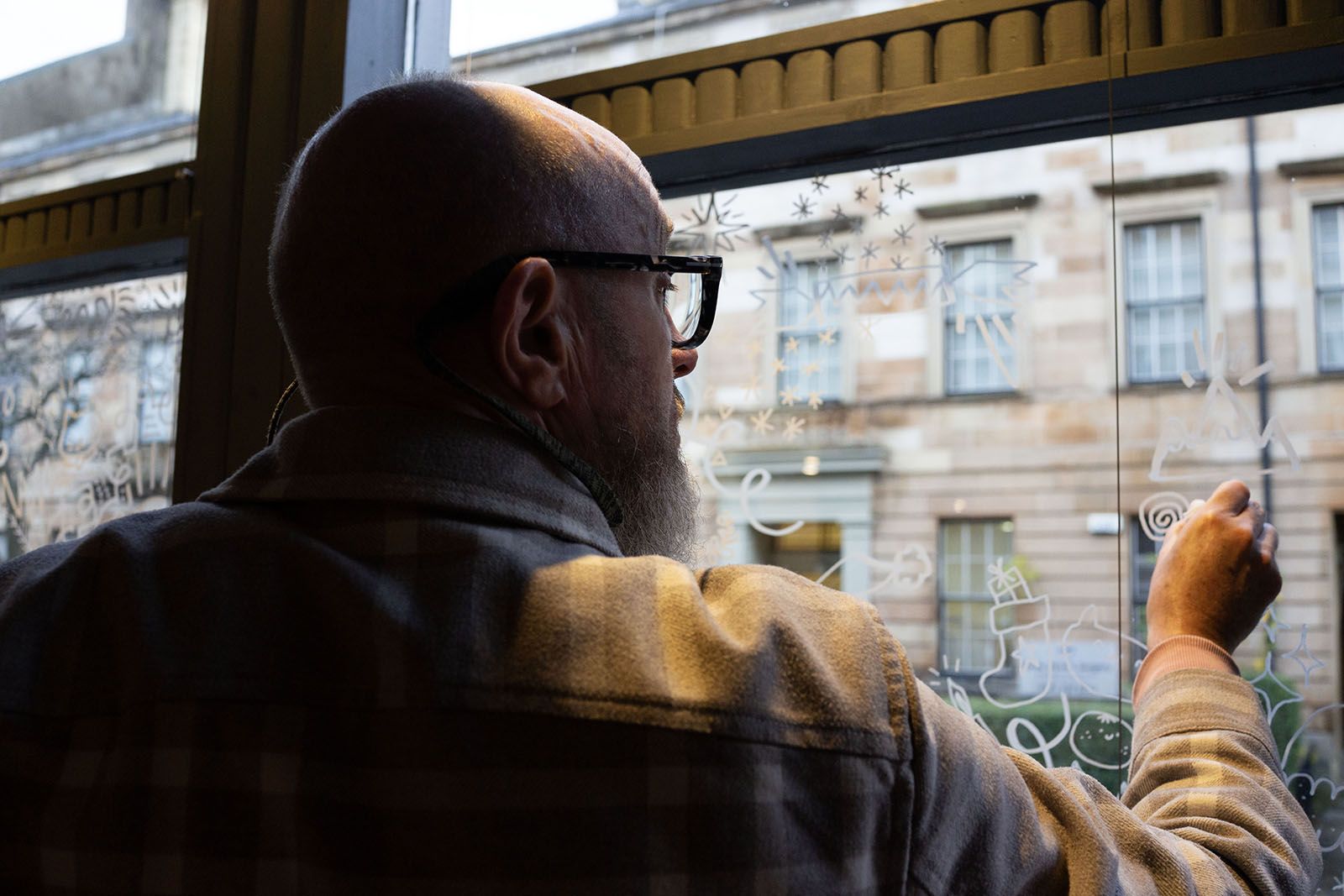 O Street Founder Neil Wallace - Christmas window 2023