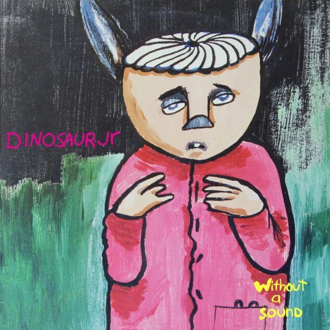 Dinosaur Jr Without a Sound album Cover - Colour in Music Series, Pink and Green